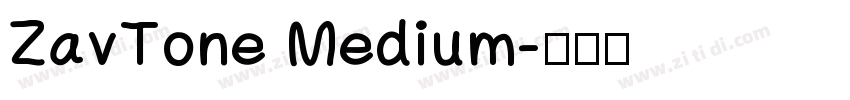 ZavTone Medium字体转换